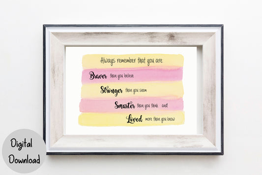 Always remember you are