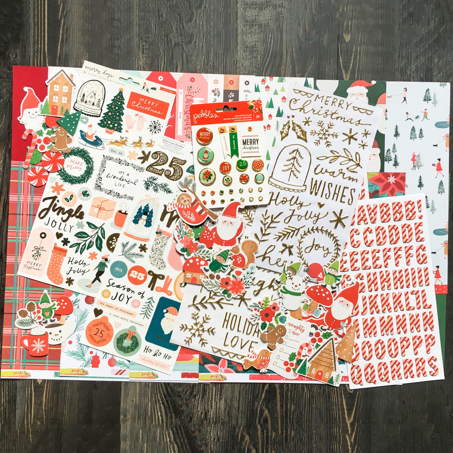 "CHRISTMAS JOY" SCRAPBOOK KIT
