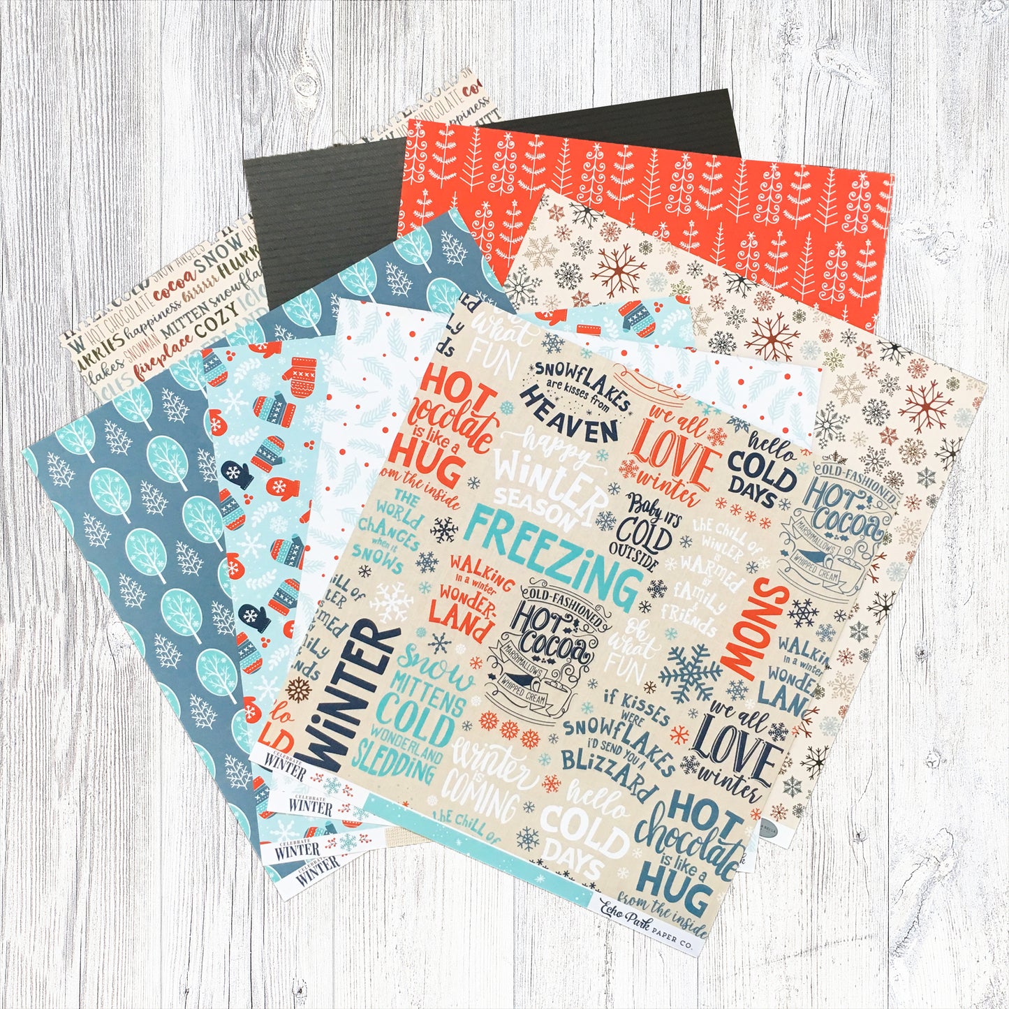 "HELLO WINTER" SCRAPBOOK KIT