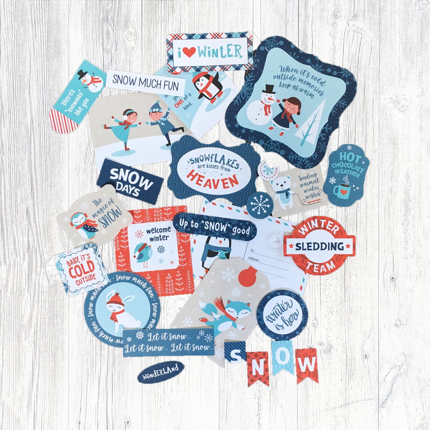 "HELLO WINTER" SCRAPBOOK KIT