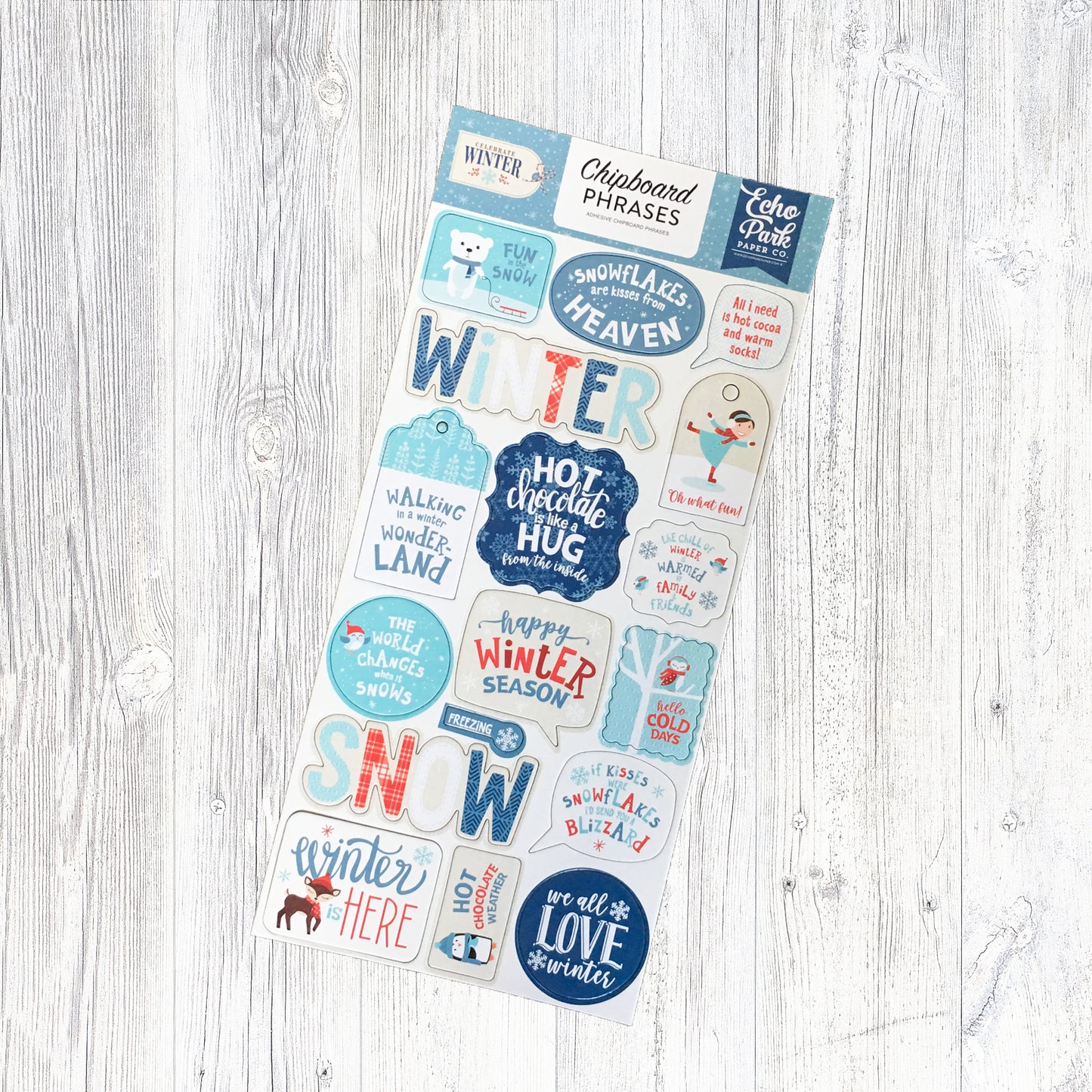 "HELLO WINTER" SCRAPBOOK KIT