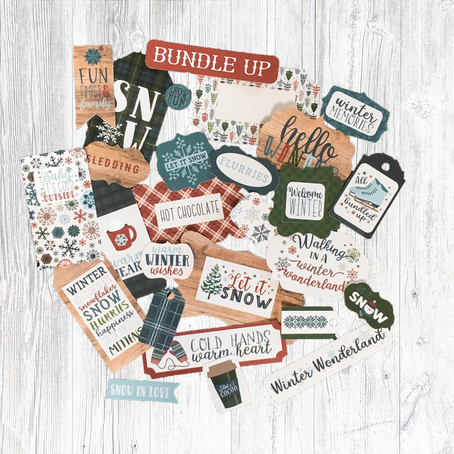 "HELLO WINTER" SCRAPBOOK KIT