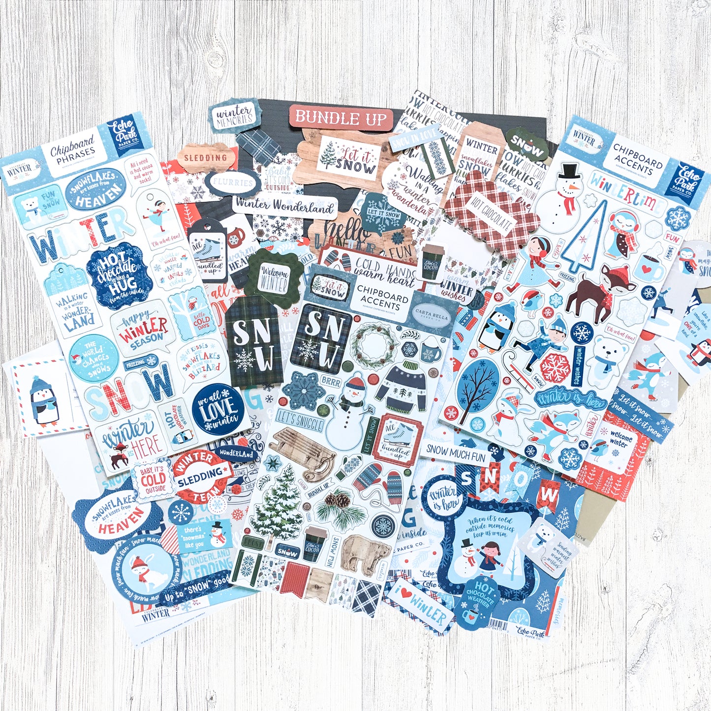 "HELLO WINTER" SCRAPBOOK KIT