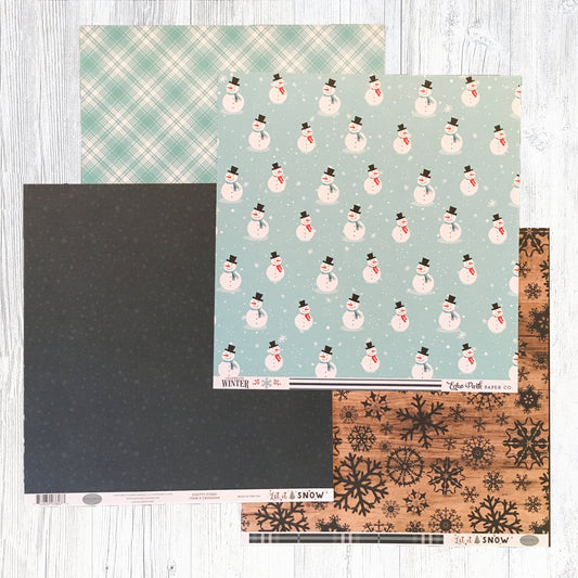 "HELLO WINTER" PATTERNED PAPER ADD-ON