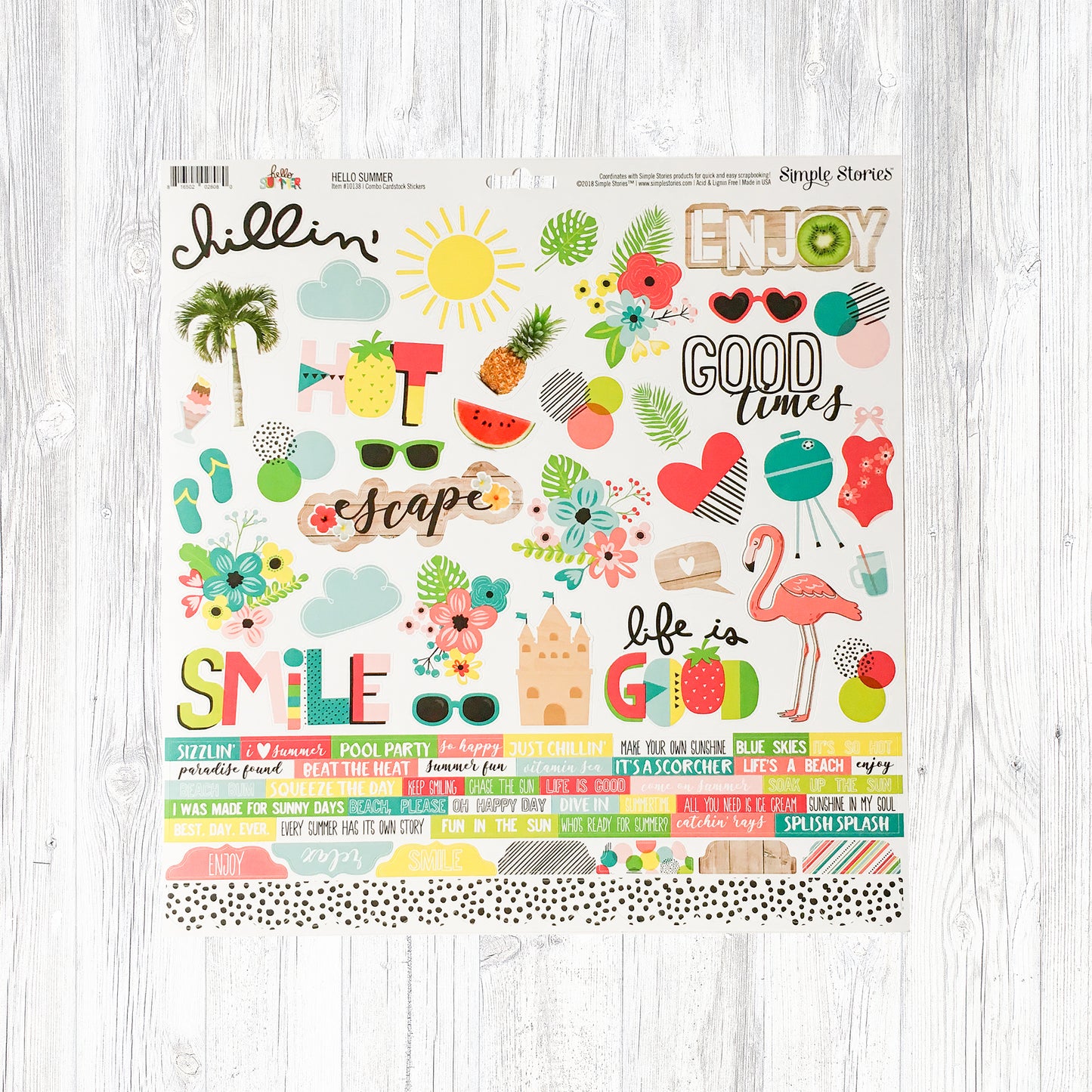 "FUN UNDER THE SUN" SCRAPBOOK KIT