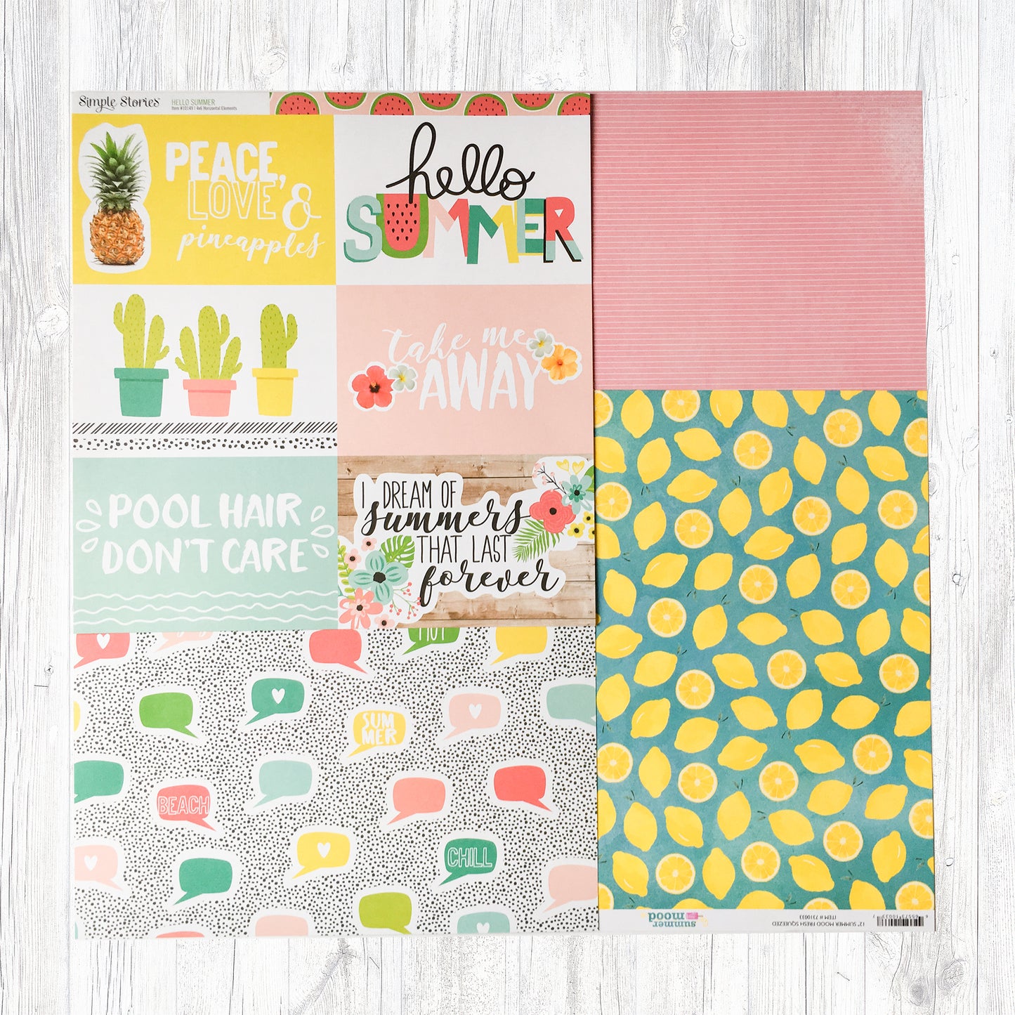 "FUN UNDER THE SUN" PATTERNED PAPER ADD-ON