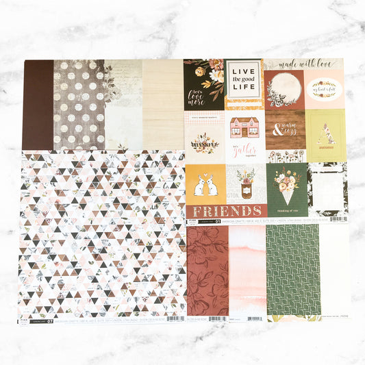 "SWEET BLOOMS" SCRAPBOOK KIT