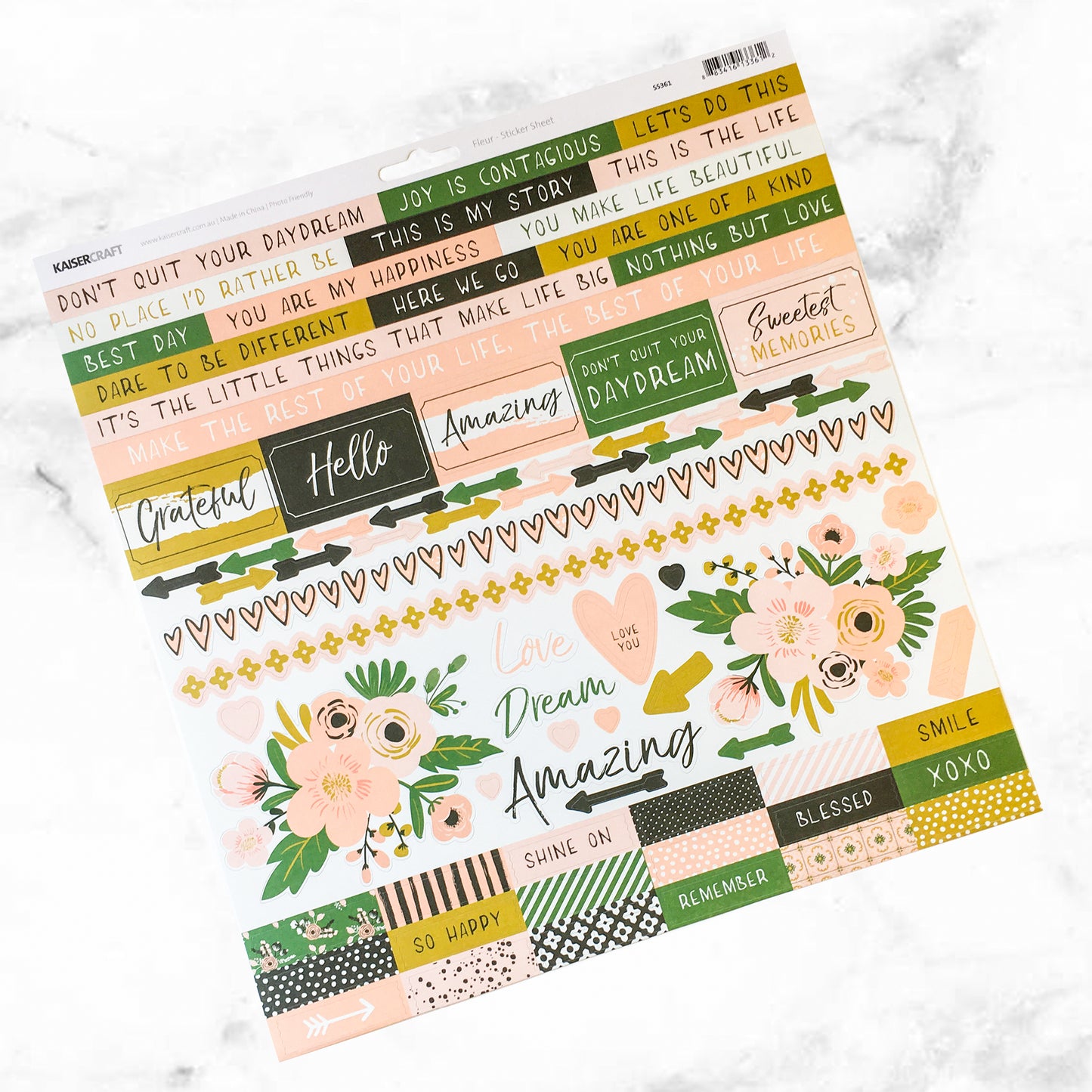 "SWEET BLOOMS" SCRAPBOOK KIT