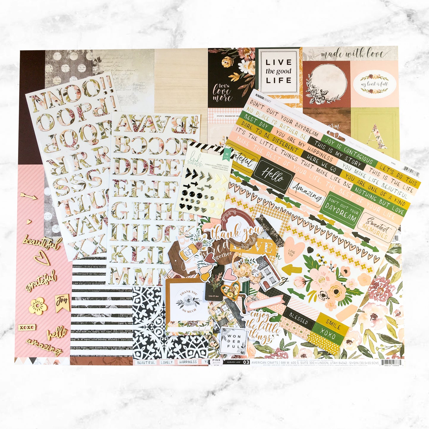 "SWEET BLOOMS" SCRAPBOOK KIT