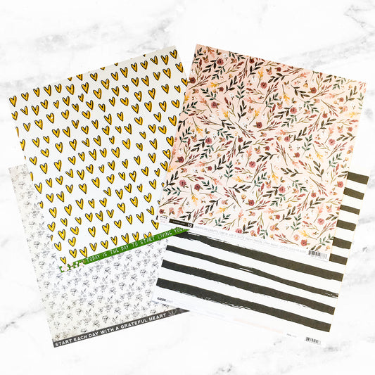 "SWEET BLOOMS" PATTERNED PAPER ADD-ON