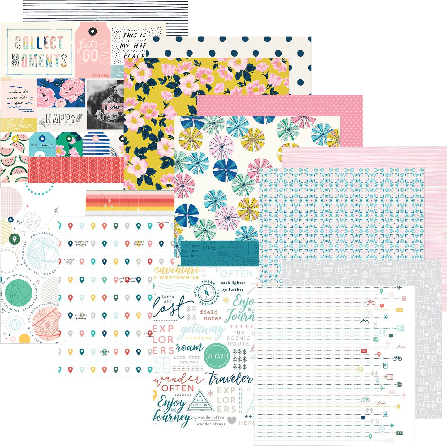 "ADVENTURE AWAITS" SCRAPBOOK KIT