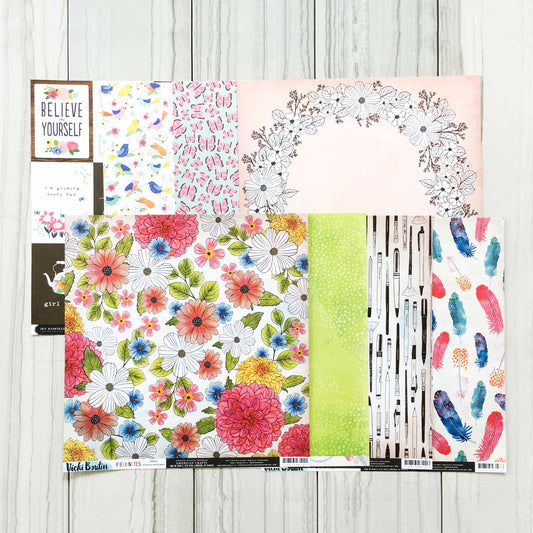 "FOLLOW YOUR BLISS" SCRAPBOOK KIT
