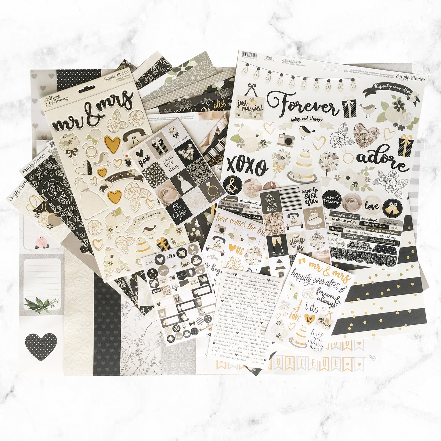 "FOREVER & EVER" SCRAPBOOK KIT