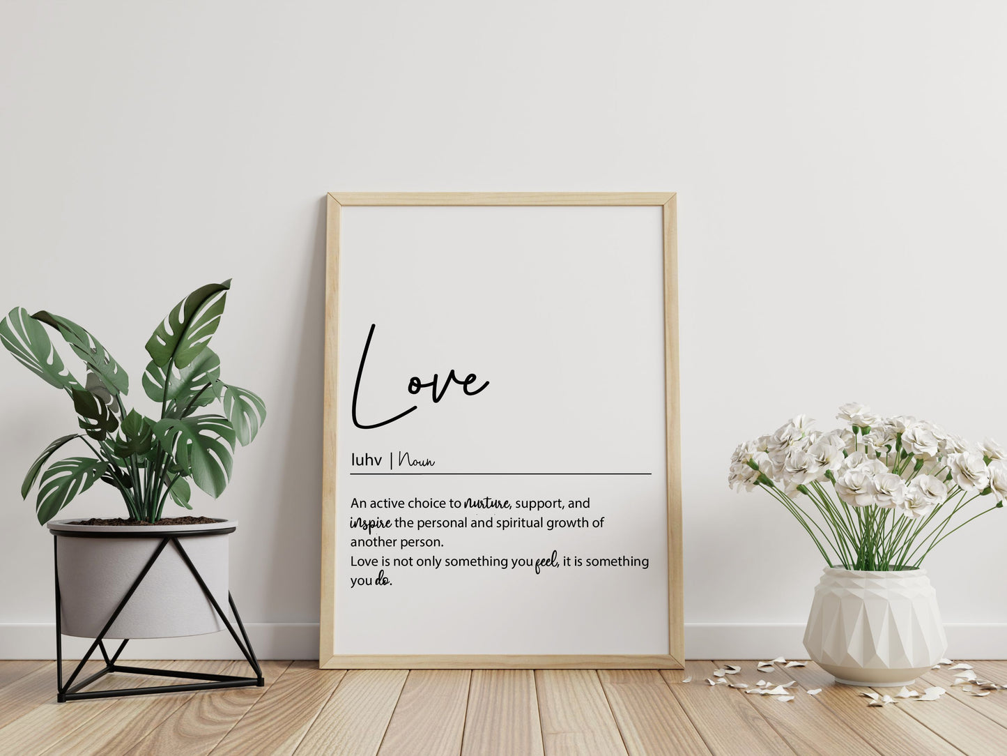 LOVE Definition Print | Inspirational Love Quote | Romantic Wall Art | Meaningful Gift | Digital Download