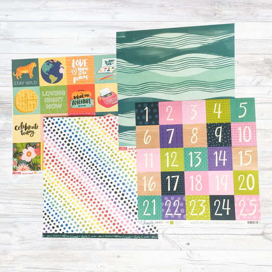 "A COLOURFUL DAY" PATTERNED PAPER ADD-ON