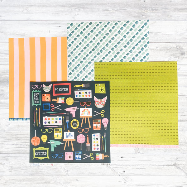 "A COLOURFUL DAY" PATTERNED PAPER ADD-ON