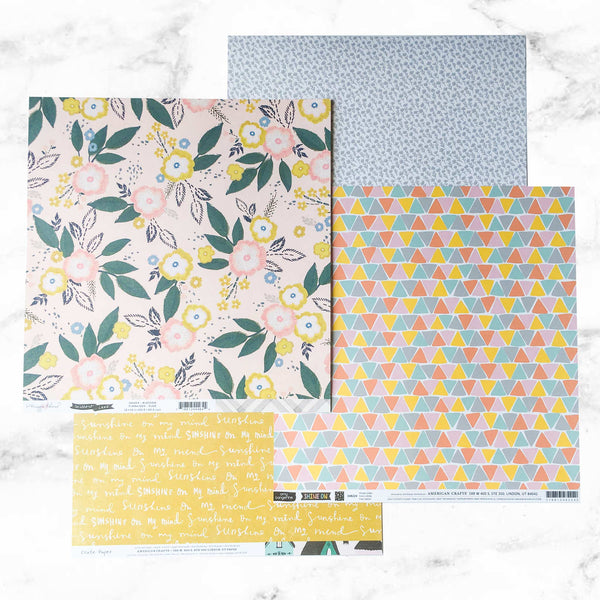 "CHOOSE TO SHINE" PATTERNED PAPER ADD-ON