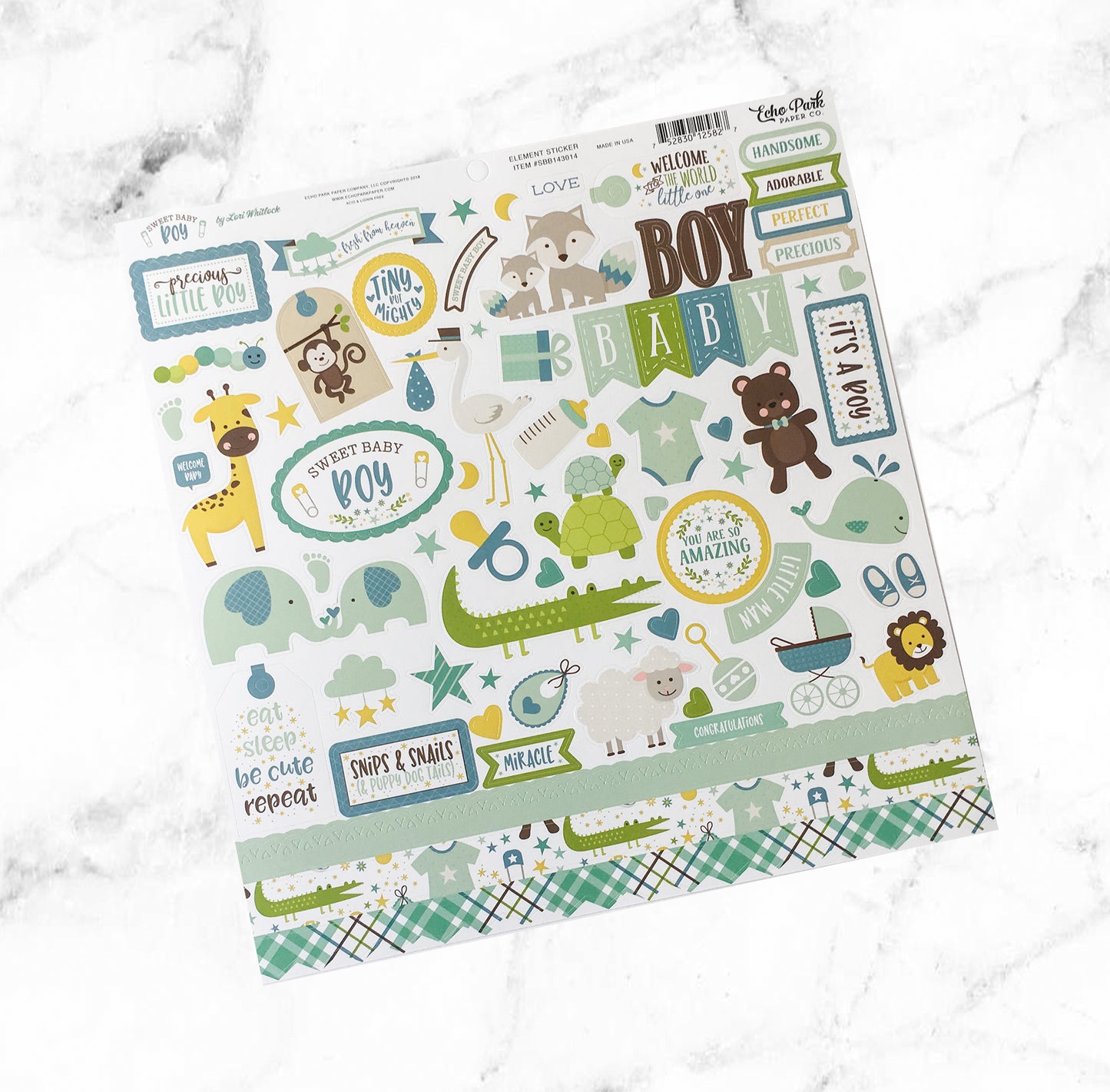"IT'S A BOY" SCRAPBOOK KIT