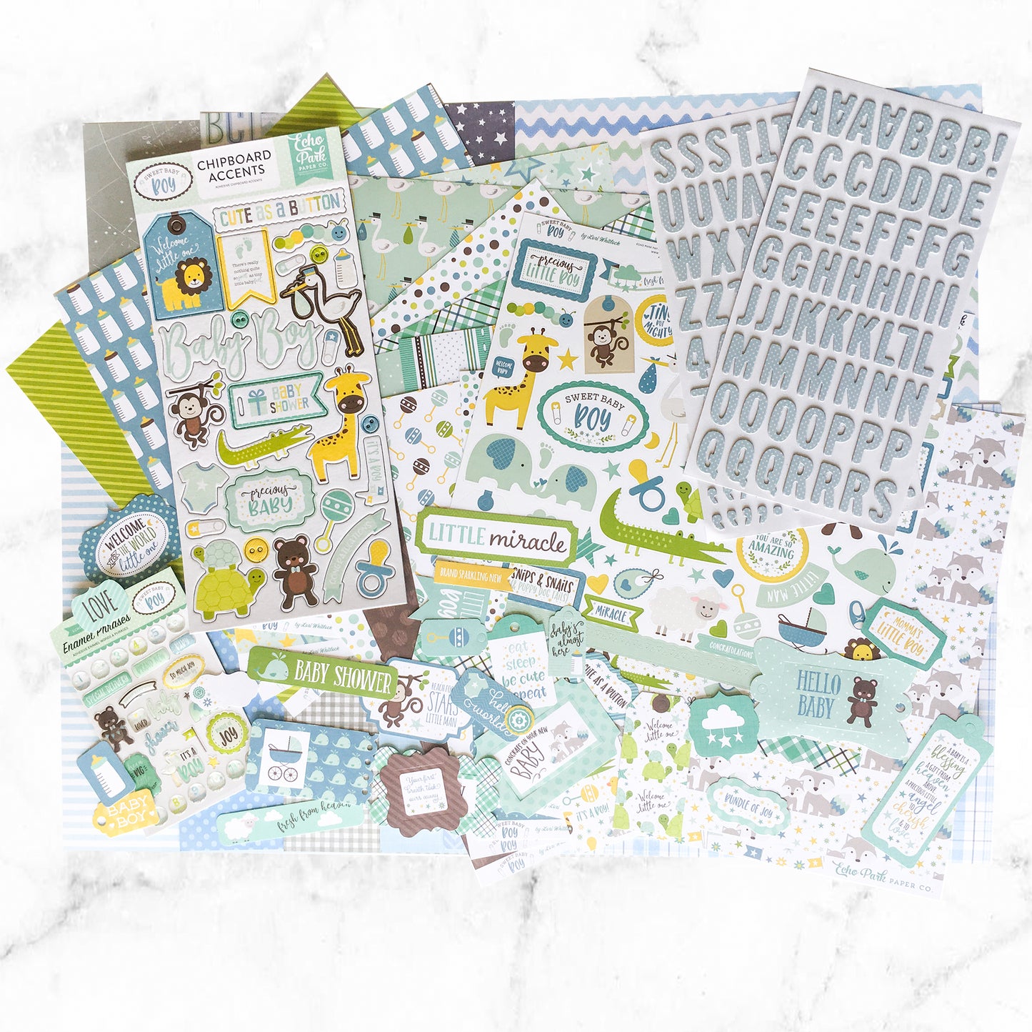 "IT'S A BOY" SCRAPBOOK KIT