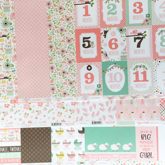 "IT'S A GIRL" SCRAPBOOK KIT