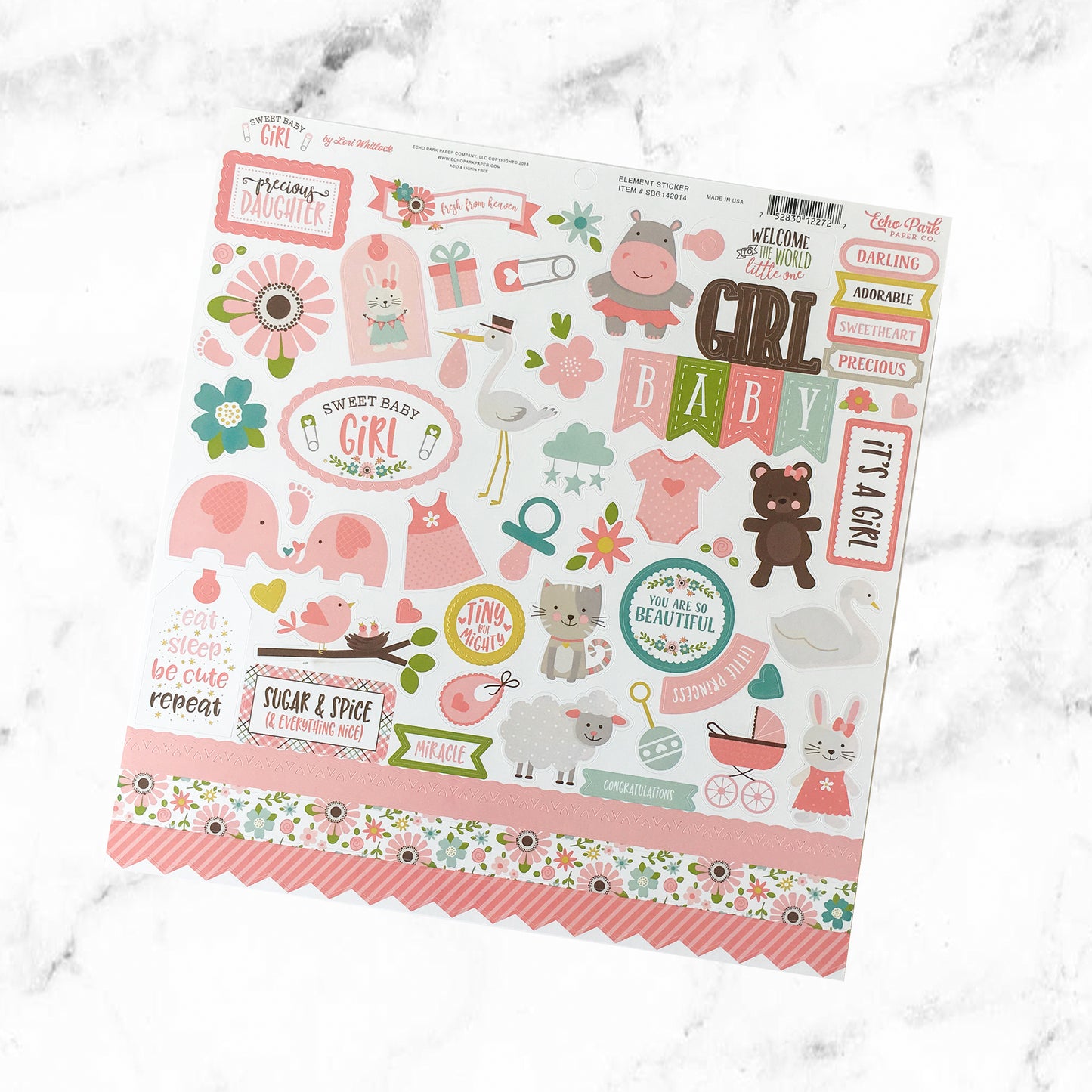 "IT'S A GIRL" SCRAPBOOK KIT