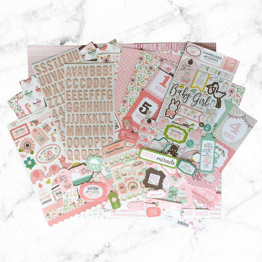 "IT'S A GIRL" SCRAPBOOK KIT
