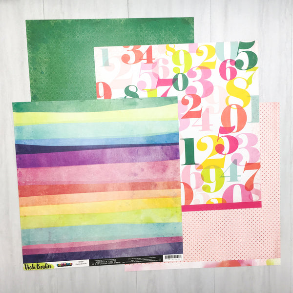 "CHASING RAINBOWS" PATTERNED PAPER ADD-ON