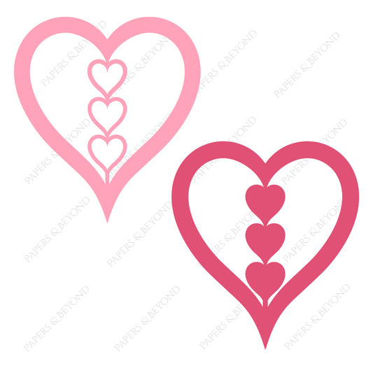 Hearts on Hearts - Cut File