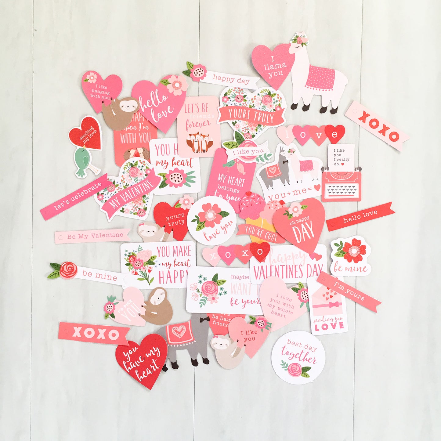 "HUGS & KISSES" SCRAPBOOK KIT