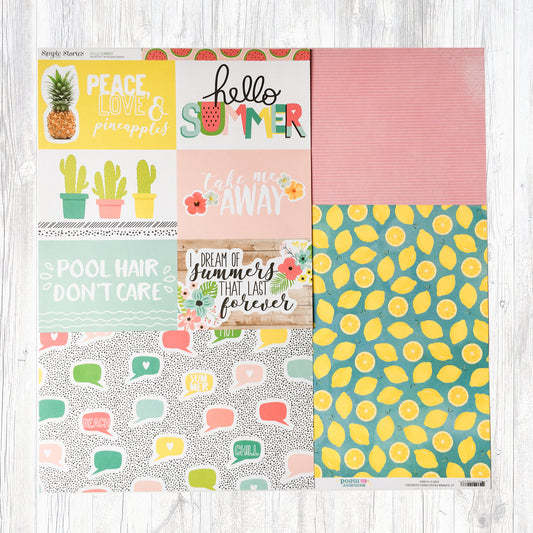 "FUN UNDER THE SUN" PATTERNED PAPER ADD-ON