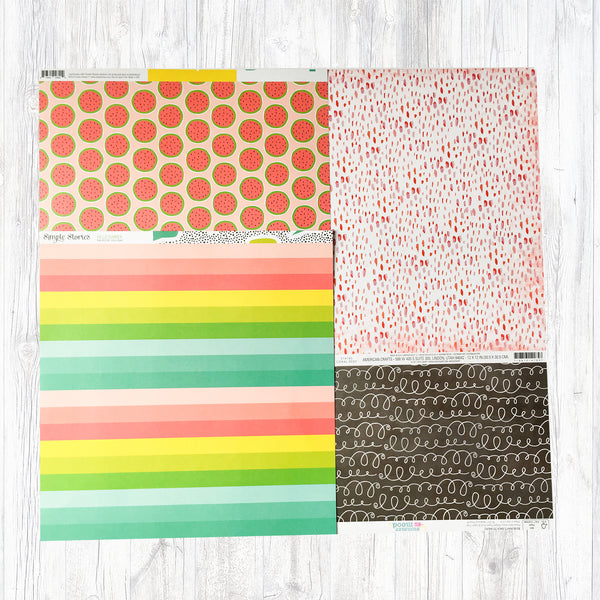 "FUN UNDER THE SUN" PATTERNED PAPER ADD-ON