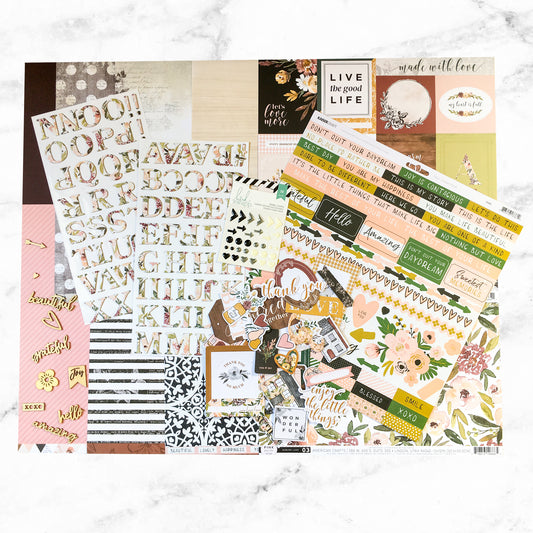 "SWEET BLOOMS" SCRAPBOOK KIT