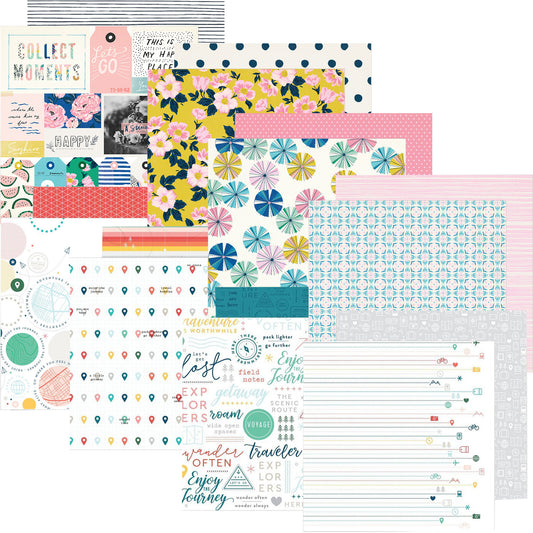 "ADVENTURE AWAITS" SCRAPBOOK KIT