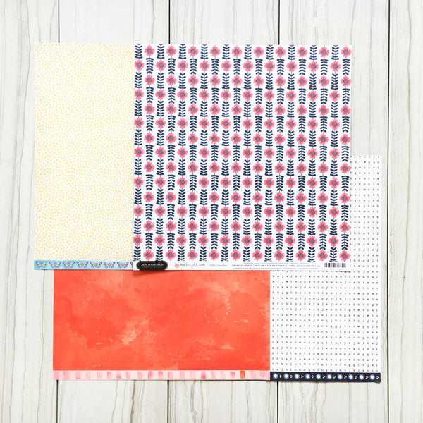 "FOLLOW YOUR BLISS" PATTERNED PAPER ADD-ON