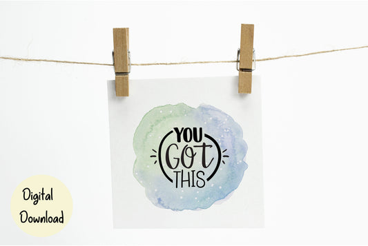 You got this